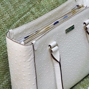 Spotted All White Kate Spade Purse